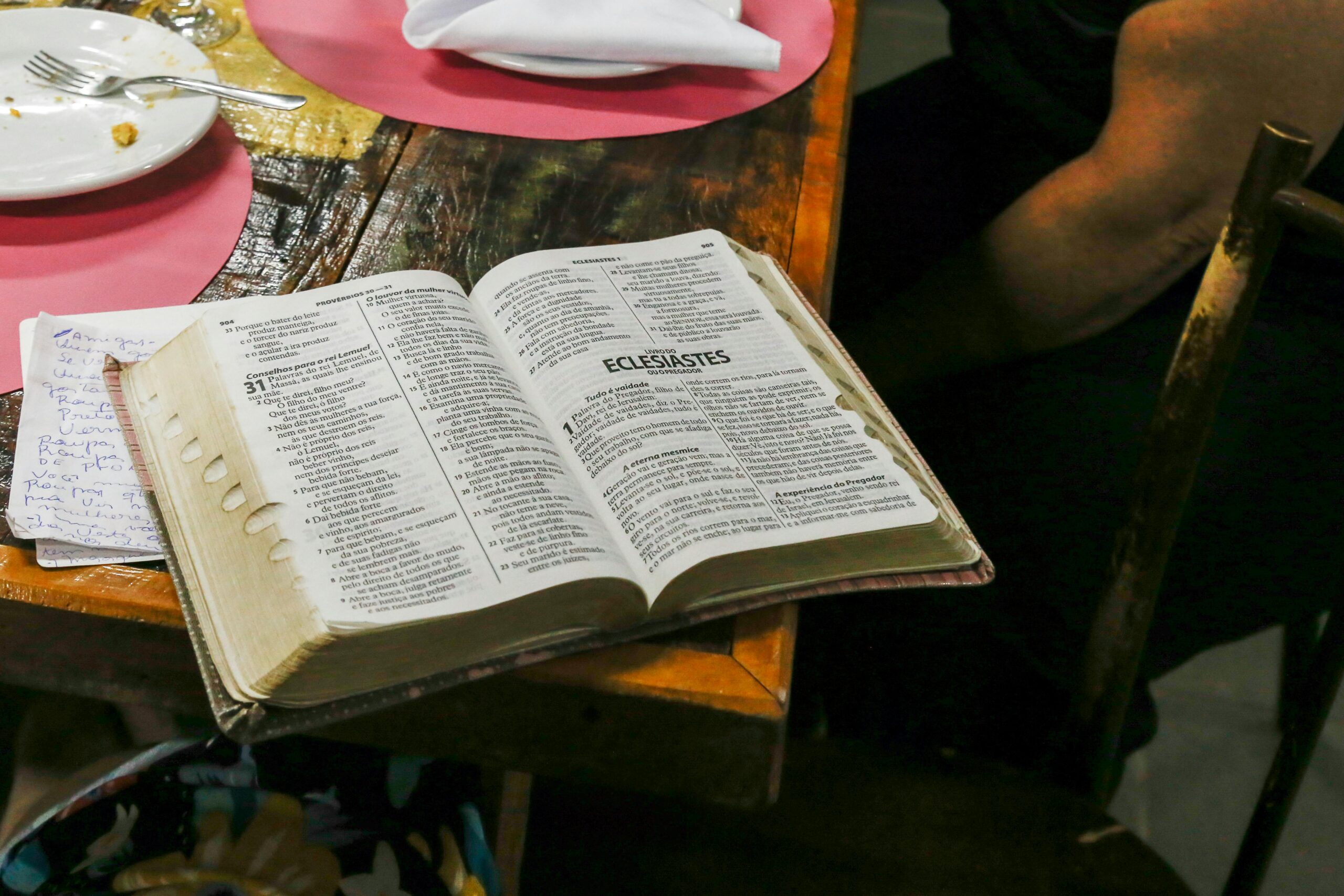 bible on table