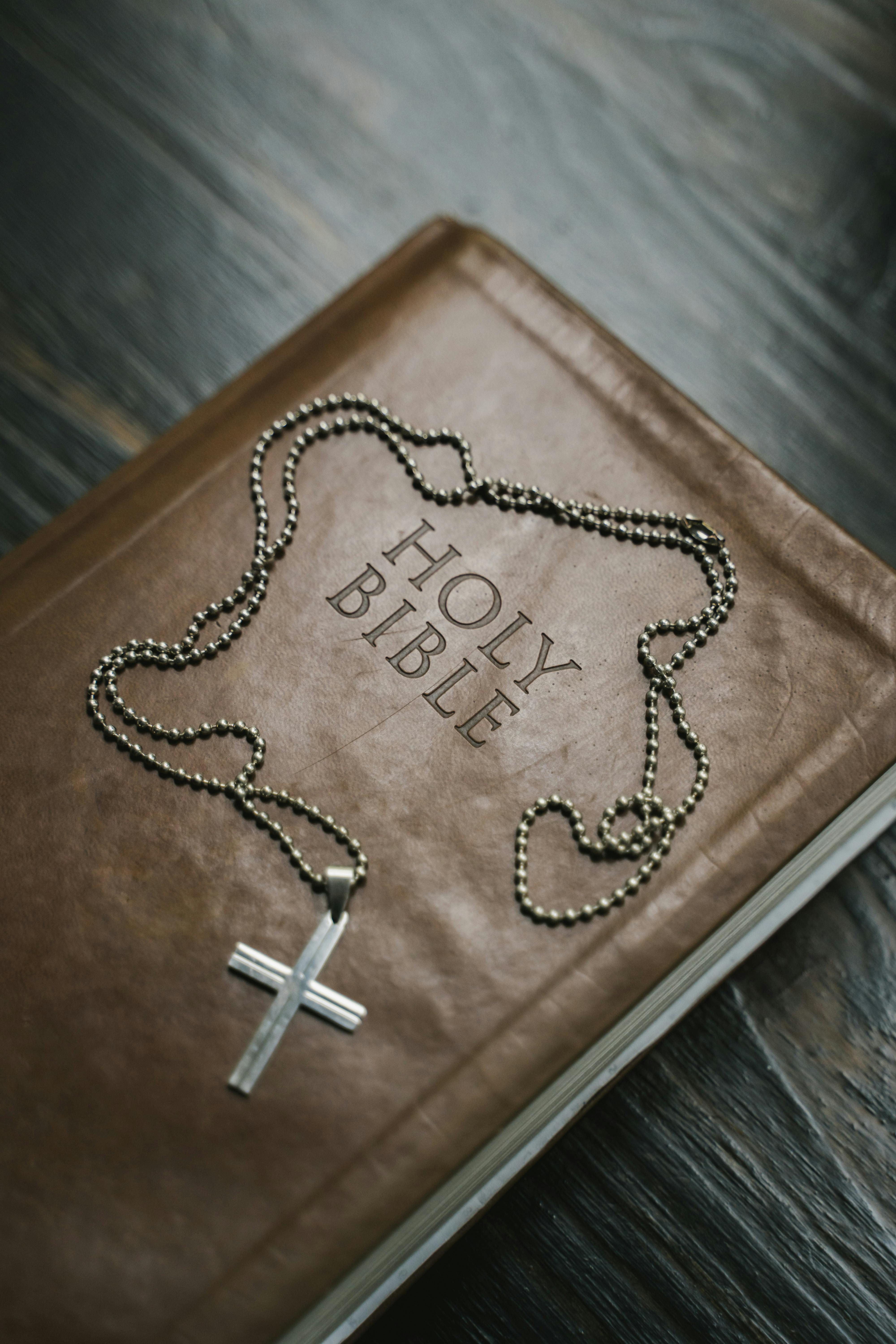 bible with cross on top